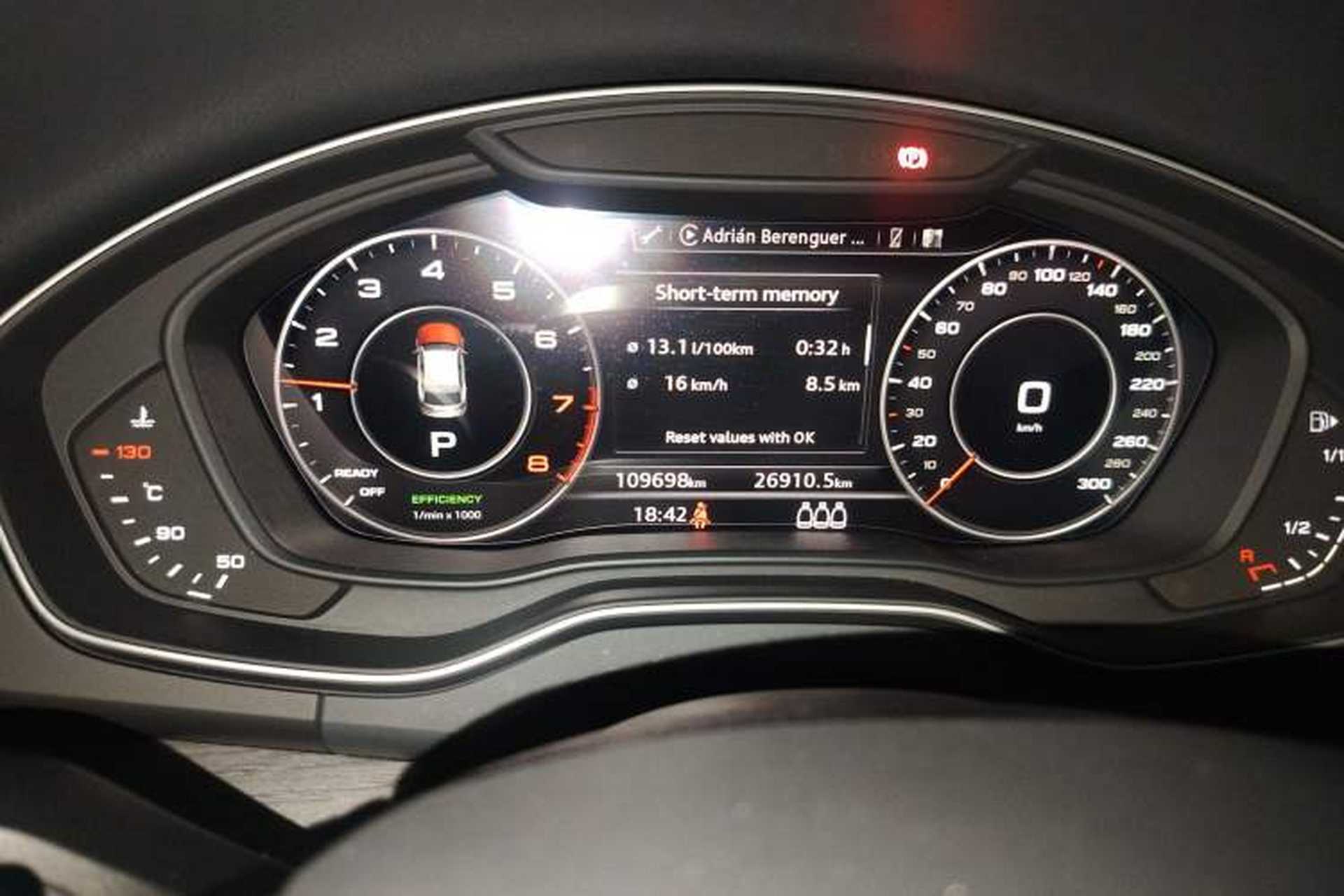 Used Audi Q5L 2018 45 TFSI Prestige Elegant Version China V Odometer Close Up