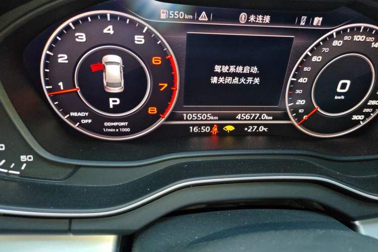 Used Audi Q5L 2018 40 TFSI Prestige Fashion Edition China V Odometer Close Up