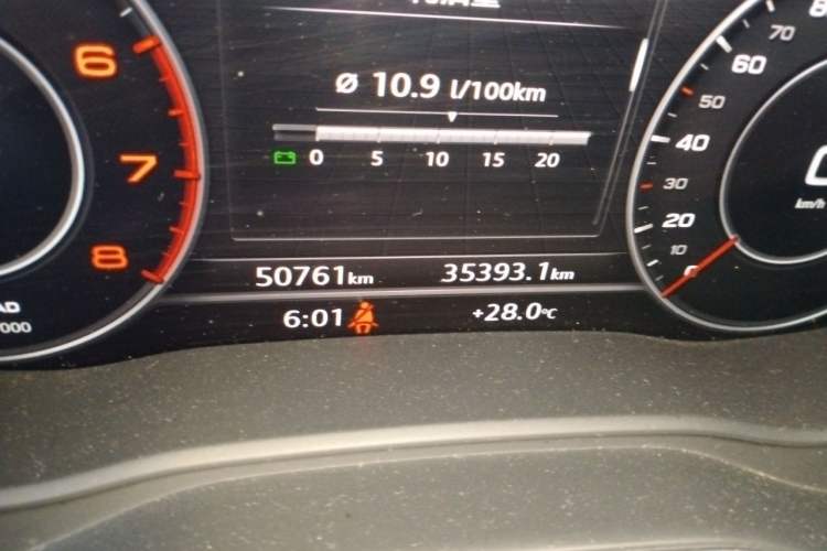 Used Audi Q5L 2018 40 TFSI Prestige Fashion Edition China V Odometer Close Up