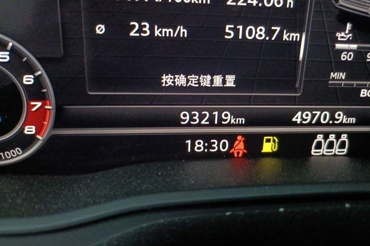 Used Audi Q5L 2018 45 TFSI Prestige Sport China V Odometer Close Up