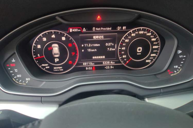 Used Audi Q5L 2018 40 TFSI Prestige Fashion Edition China V Odometer Close Up