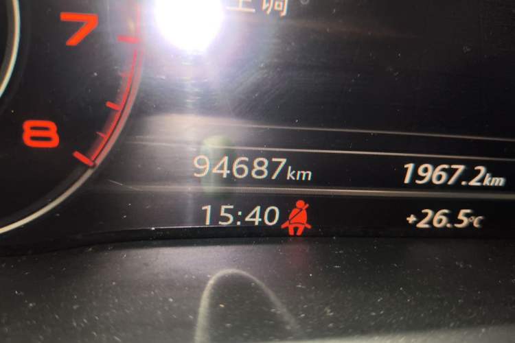 Used Audi Q5L 2020 Updated 40 TFSI Prestige Fashion Edition Odometer Close Up