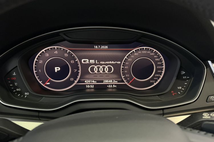 Used Audi Q5L 2020 Updated 40 TFSI Prestige Fashion Edition Odometer Close Up