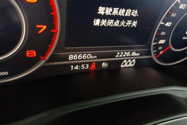 Used Audi Q5L 2020 40 TFSI Prestige Fashion Edition Odometer Close Up