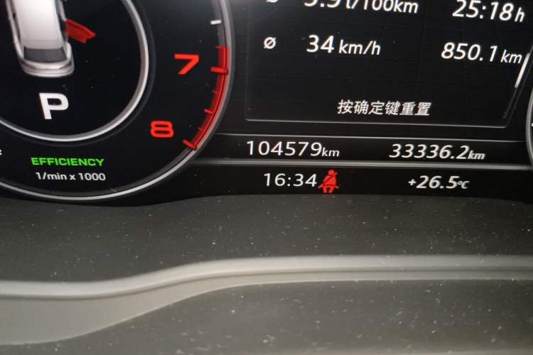 Used Audi Q5L 2020 45 TFSI Prestige Sport Edition Odometer Close Up