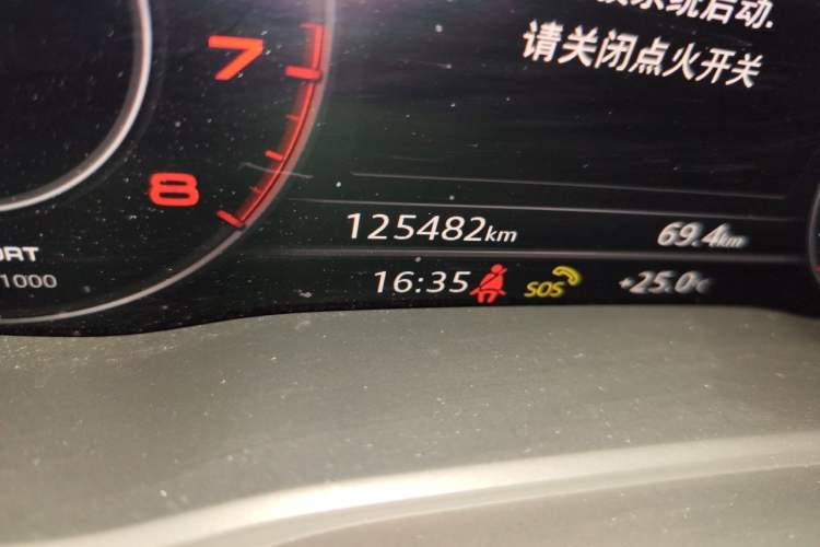 Used Audi Q5L 2020 40 TFSI Prestige Fashion Edition Odometer Close Up