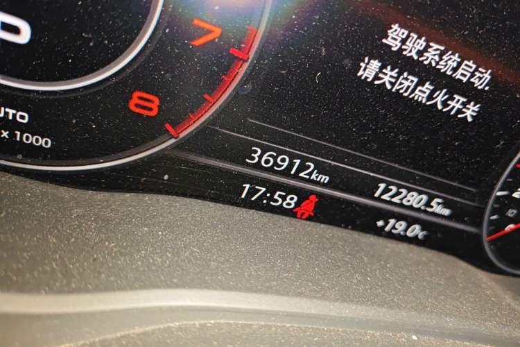 Used Audi Q5L 2020 Updated 40 TFSI Prestige Fashion Edition Odometer Close Up