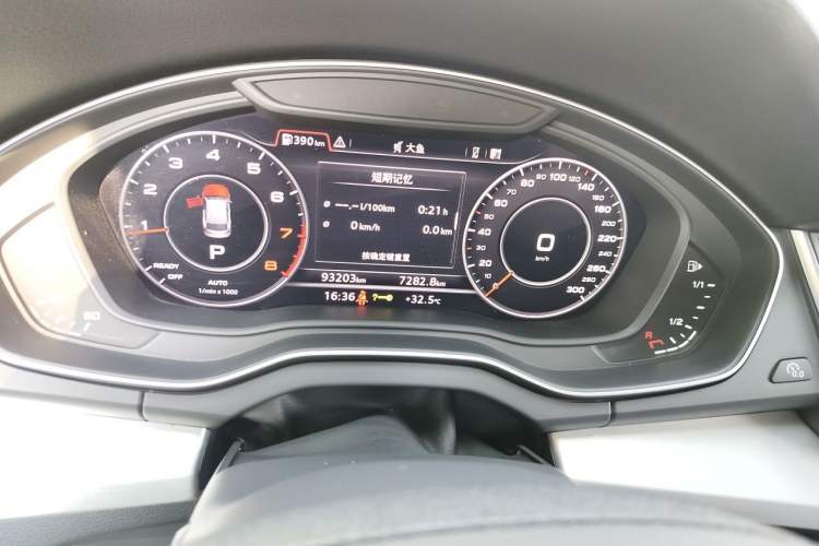 Used Audi Q5L 2020 Updated 40 TFSI Prestige Fashion Edition Odometer Close Up