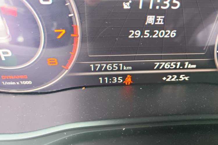 Used Audi Q5L 2020 Updated 40 TFSI Prestige Fashion Edition Odometer Close Up