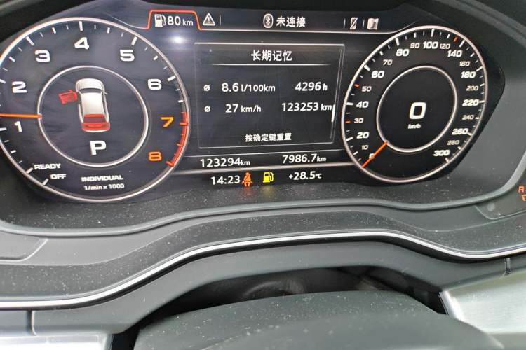 Used Audi Q5L 2020 40 TFSI Prestige Fashion Edition Odometer Close Up