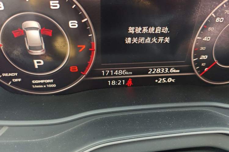 Used Audi Q5L 2020 Updated 40 TFSI Prestige Fashion Edition Odometer Close Up