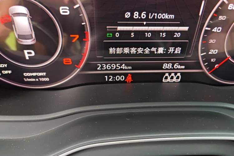 Used Audi Q5L 2020 40 TFSI Prestige Fashion Edition Odometer Close Up
