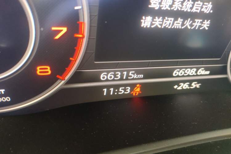 Used Audi Q5L 2020 Updated 40 TFSI Prestige Fashion Edition Odometer Close Up