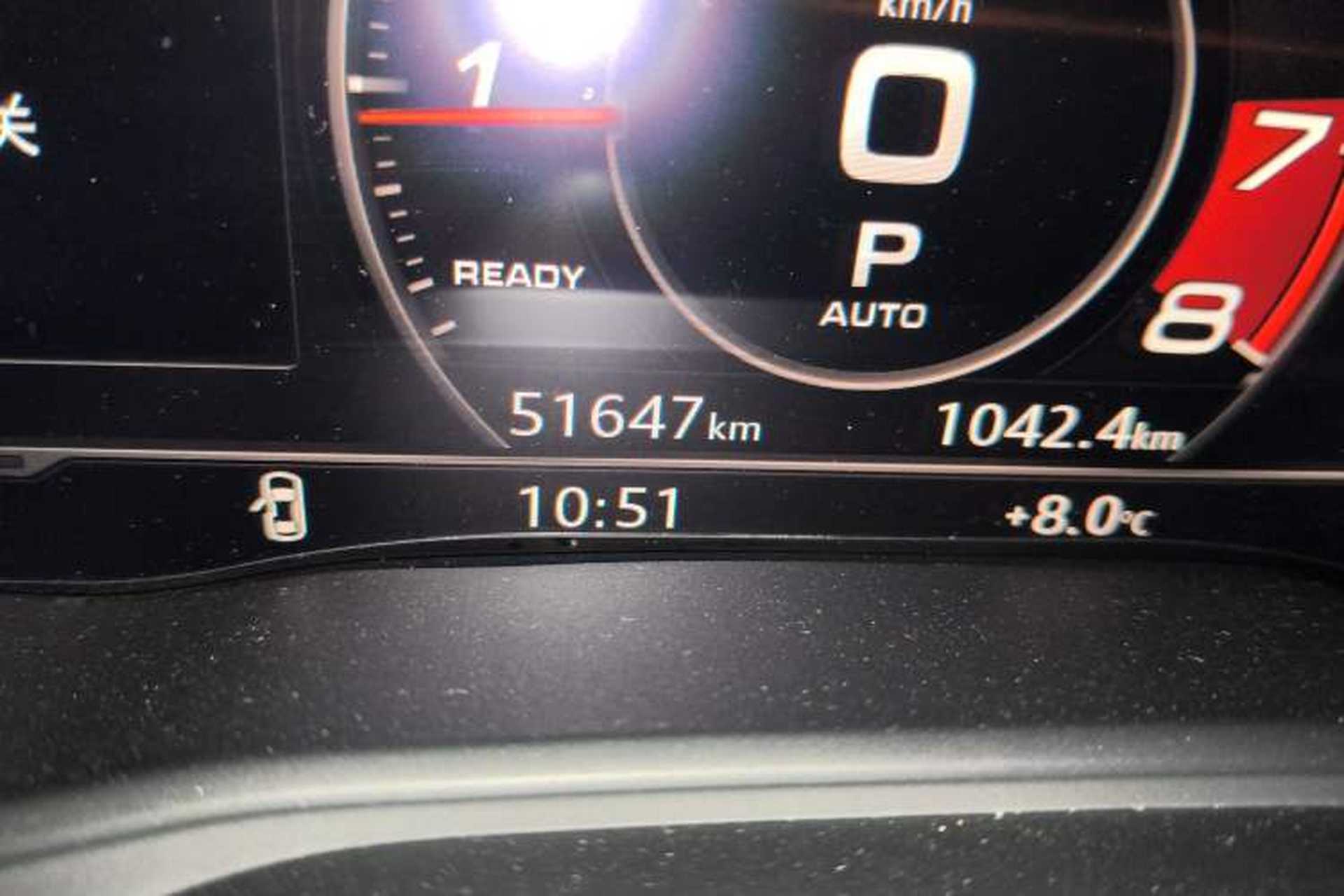 Used Audi Q5L 2020 45 TFSI Prestige Fashion Model Odometer Close Up