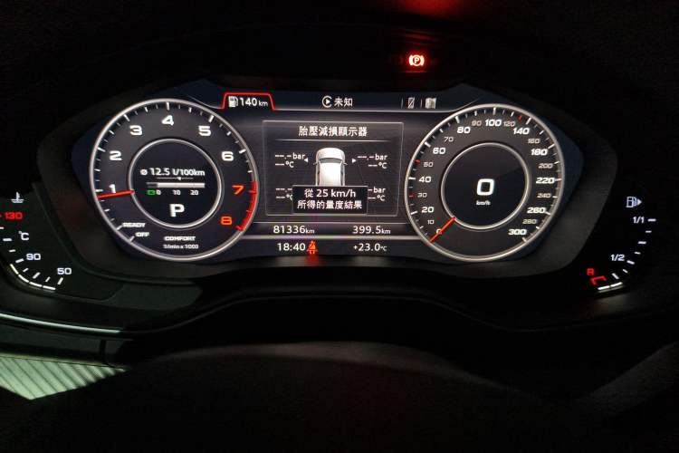 Used Audi Q5L 2020 45 TFSI Prestige Fashion Model Odometer Close Up