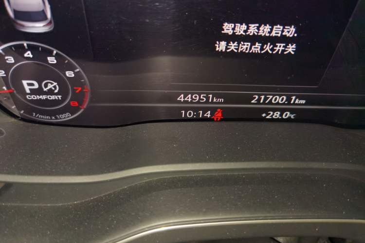 Used Audi Q5L 2020 40 TFSI Prestige Fashion Edition Odometer Close Up