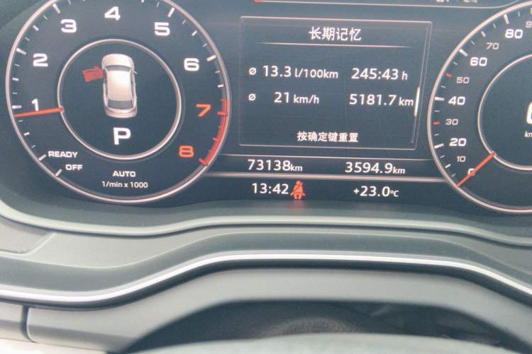 Used Audi Q5L 2020 Updated 40 TFSI Prestige Fashion Edition Odometer Close Up