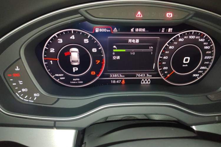Used Audi Q5L 2020 Updated 40 TFSI Prestige Fashion Edition Odometer Close Up
