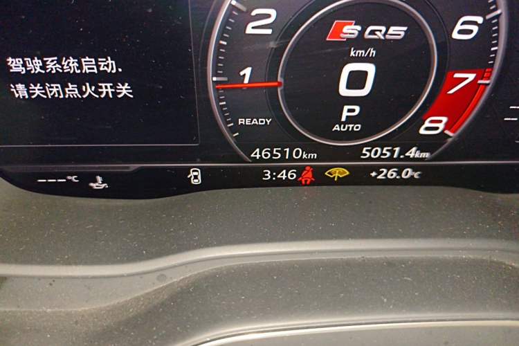 Used Audi Q5L 2020 Updated 40 TFSI Prestige Fashion Edition Odometer Close Up