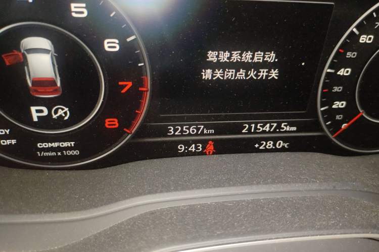 Used Audi Q5L 2020 40 TFSI Prestige Fashion Edition Odometer Close Up