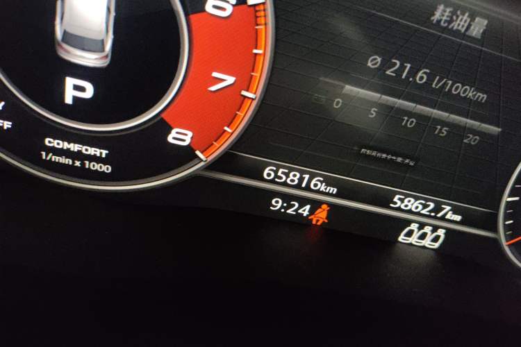 Used Audi Q5L 2020 40 TFSI Prestige Fashion Edition Odometer Close Up