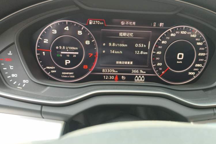 Used Audi Q5L 2020 Updated 40 TFSI Prestige Fashion Edition Odometer Close Up
