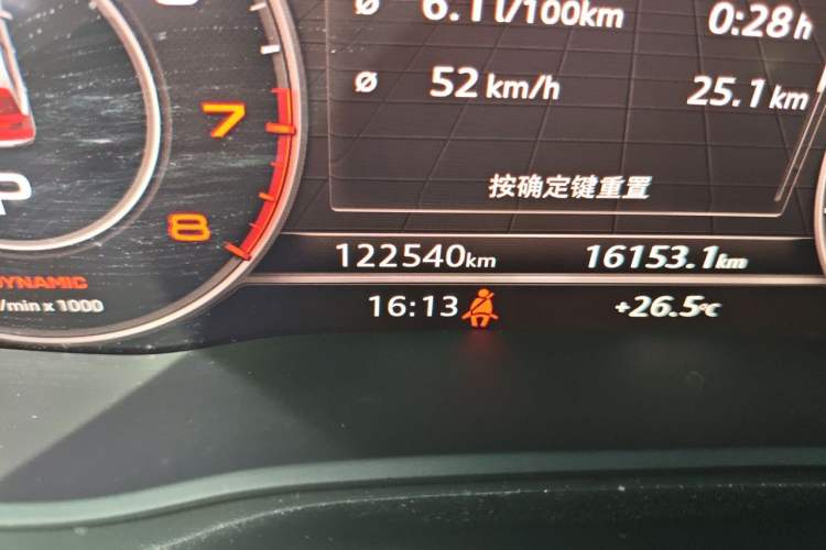 Used Audi Q5L 2020 Updated 40 TFSI Prestige Fashion Edition Odometer Close Up