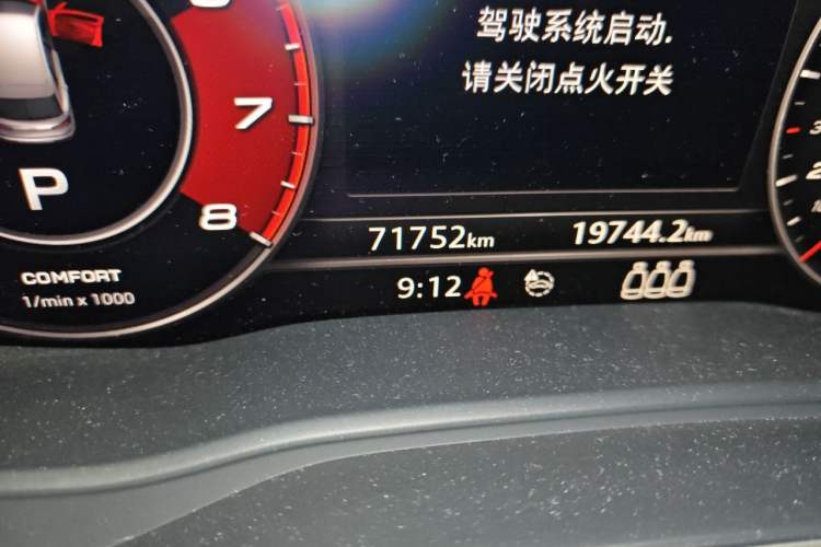 Used Audi Q5L 2020 40 TFSI Prestige Fashion Edition Odometer Close Up