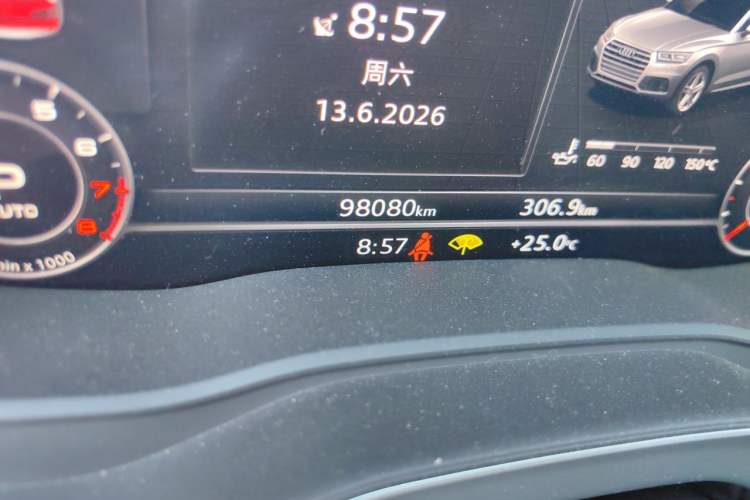 Used Audi Q5L 2020 Updated 40 TFSI Prestige Fashion Edition Odometer Close Up