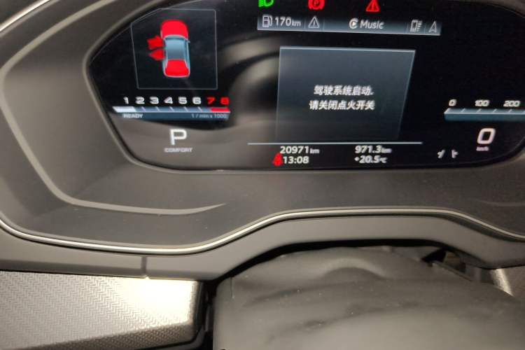 Used Audi Q5L 2022 Updated 45T Luxury Dynamic Version Odometer Close Up