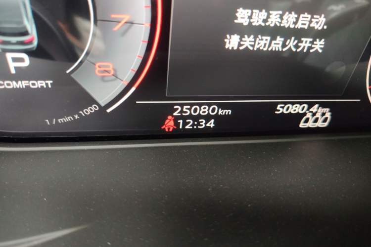 Used Audi Q5L 2023 40T Fashionable and Dynamic Edition Odometer Close Up
