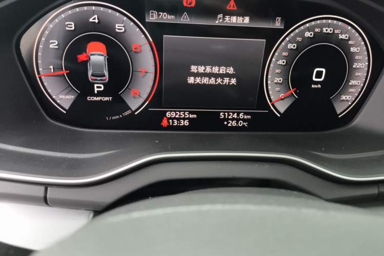 Used Audi Q5L 2023 40T Fashionable and Dynamic Edition Odometer Close Up
