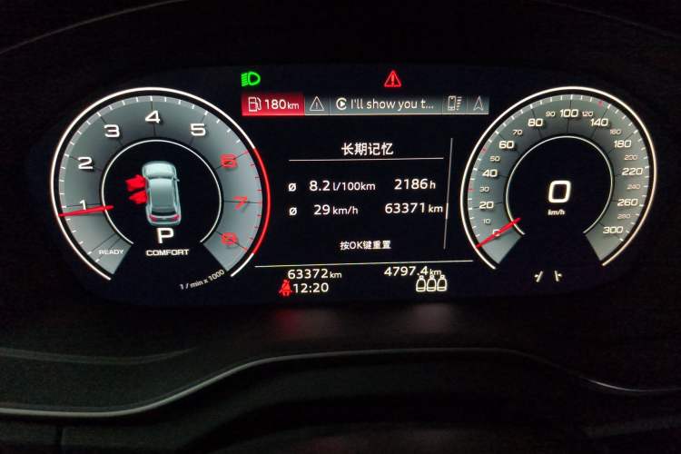 Used Audi Q5L 2023 40T Luxury Dynamic Model Odometer Close Up