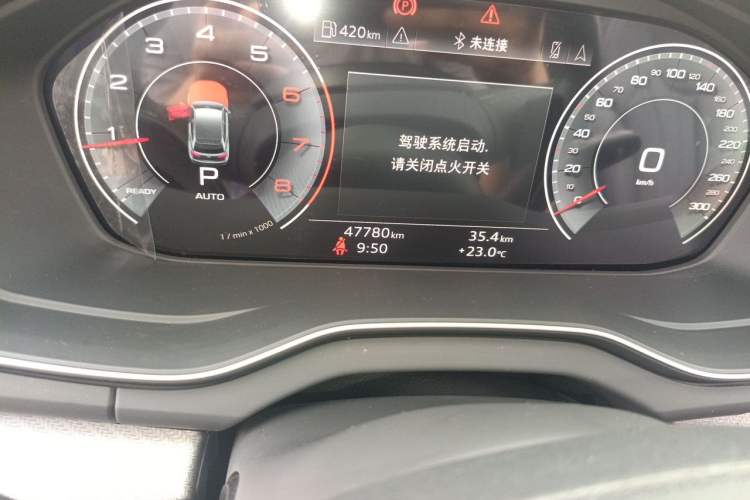 Used Audi Q5L 2023 40T Luxury Dynamic Model Odometer Close Up