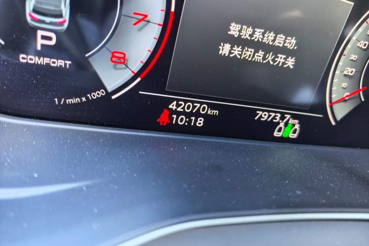 Used Audi Q5L 2023 45T Luxury Dynamic Model Odometer Close Up
