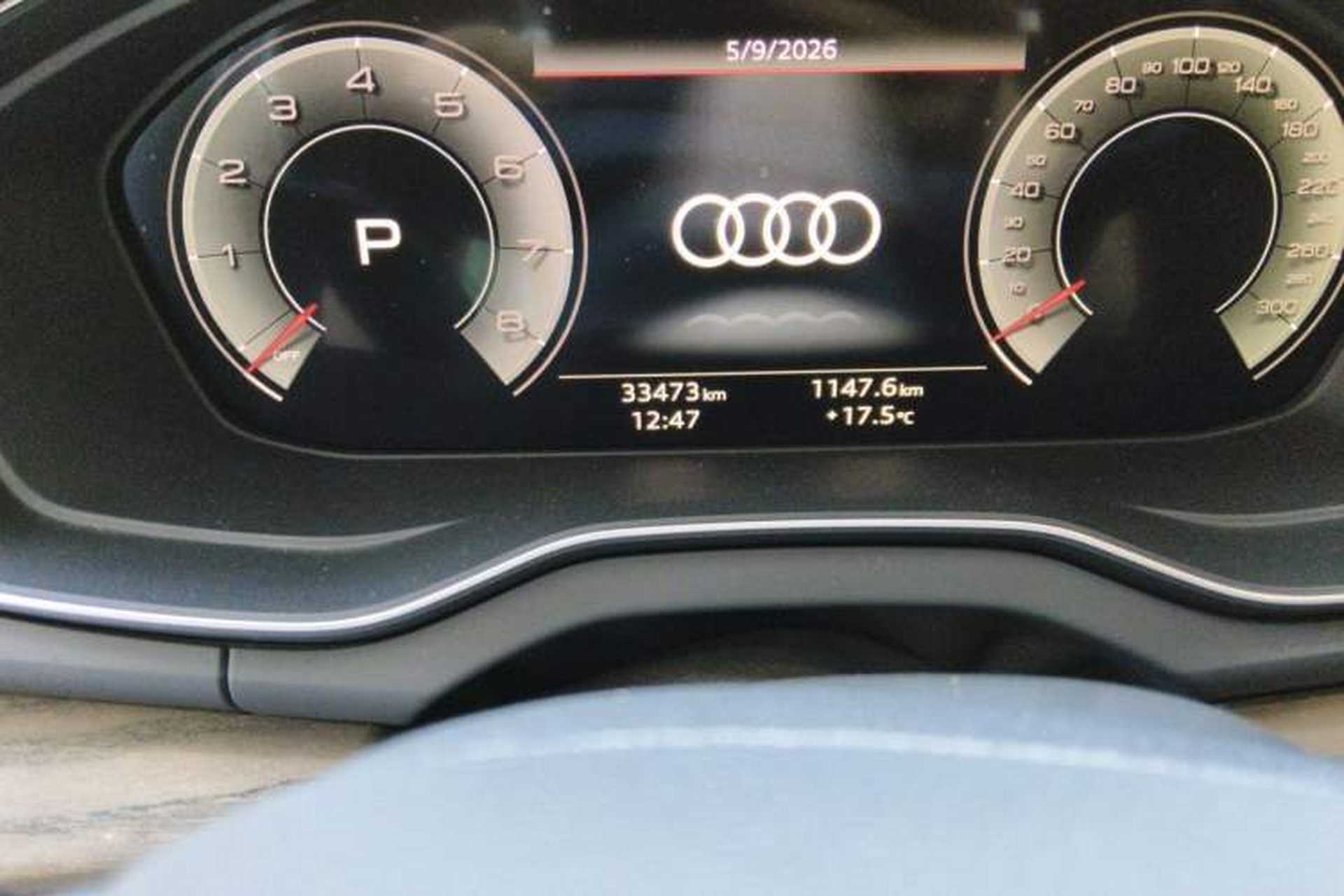 Used Audi Q5L 2024 40 TFSI Luxury Prestige Edition Odometer Close Up