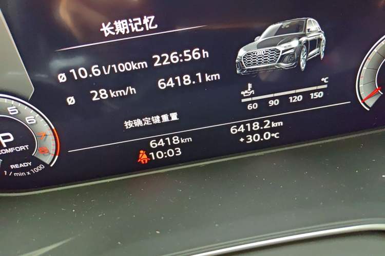 Used Audi Q5L 2024 45 TFSI Luxury Dynamic Model Odometer Close Up