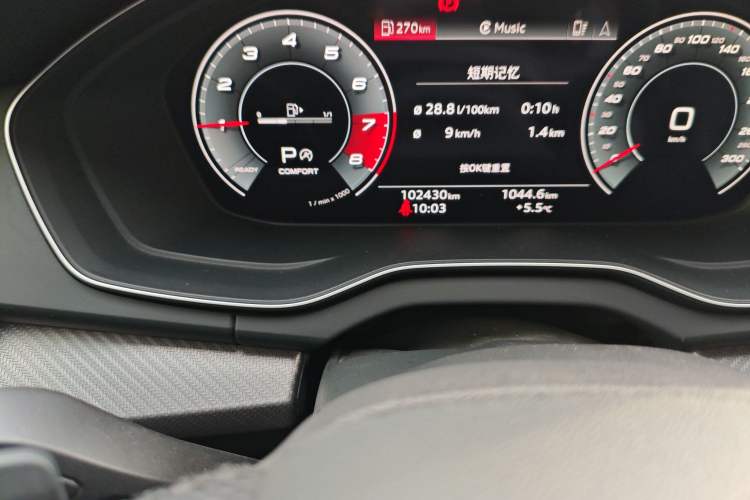 Used Audi Q5L Sportback 2021 45 TFSI Luxury Edition Odometer Close Up