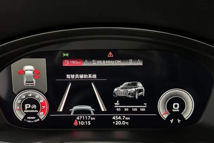 Used Audi Q5L Sportback 2021 45 TFSI Prestige Edition Odometer Close Up