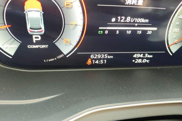 Used Audi Q5L Sportback 2022 Updated 40 TFSI Luxury Edition Odometer Close Up