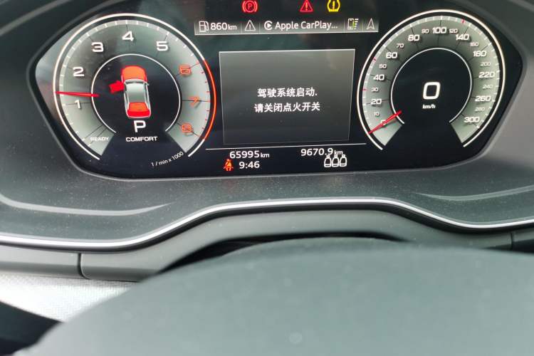 Used Audi Q5L Sportback 2022 Updated 40 TFSI Luxury Edition Odometer Close Up