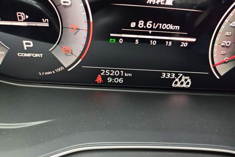 Used Audi Q5L Sportback 2024 45 TFSI Luxury Edition Odometer Close Up