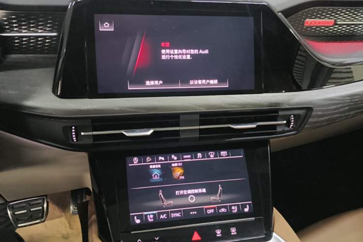 Used Audi Q6 2023 50 TFSI quattro Shadow Warrior Edition Audio And AC Panel