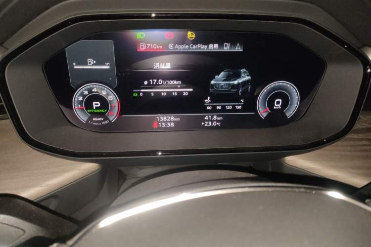 Used Audi Q6 2024 50 TFSI quattro Xingyun Edition Yulin Package 6 Seats Odometer Close Up