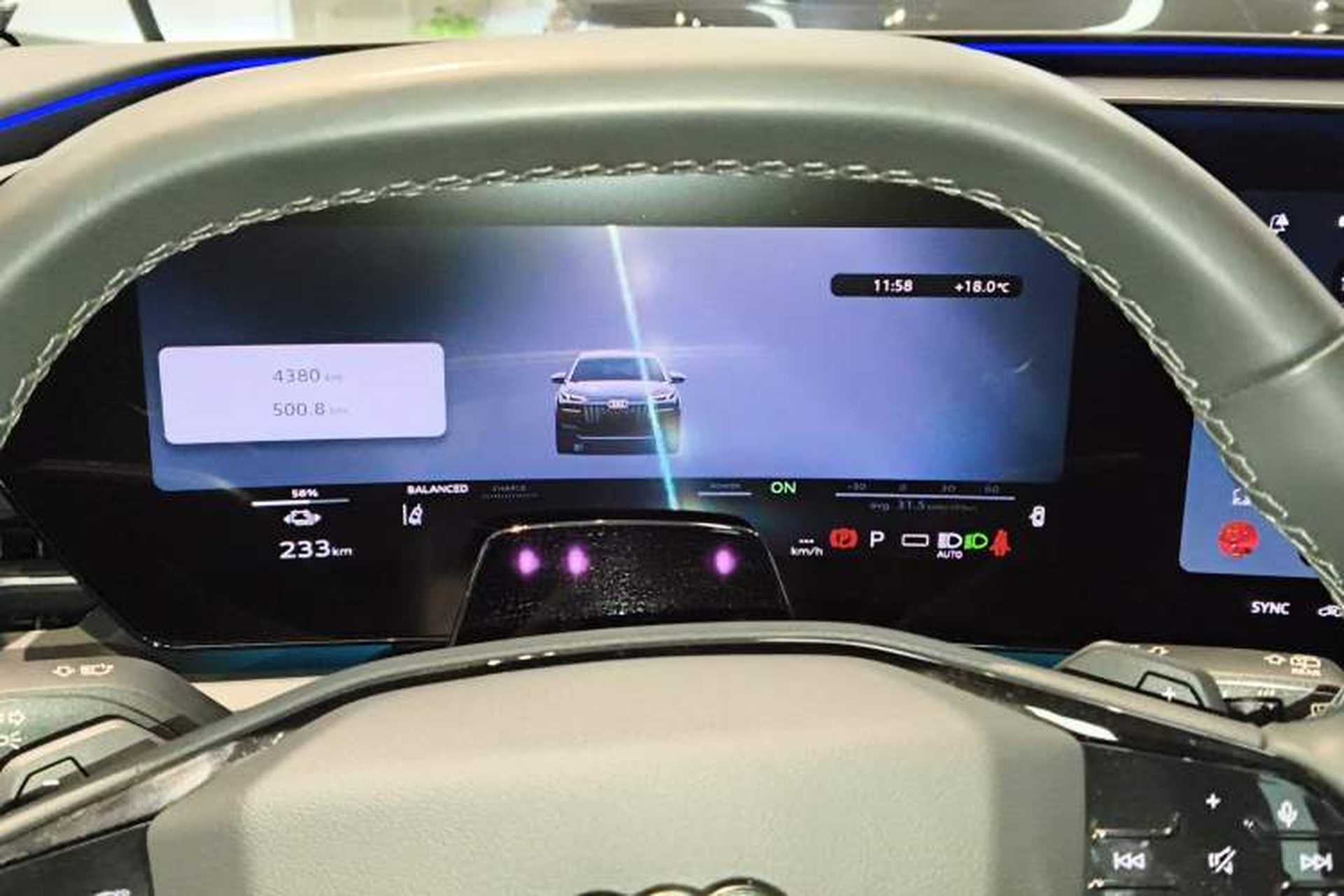 Used Audi Q6L e-tron 2026 First Launch Navigation Edition Instrument Cluster