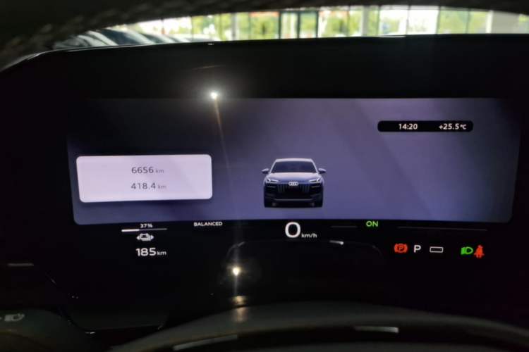 Used Audi Q6L e-tron 2026 First Launch Navigation Edition Instrument Cluster