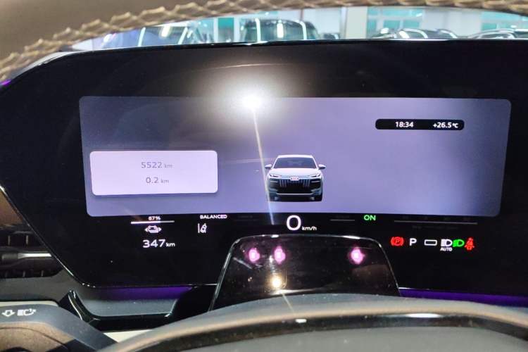 Used Audi Q6L e-tron 2026 First Launch Navigation Edition Instrument Cluster