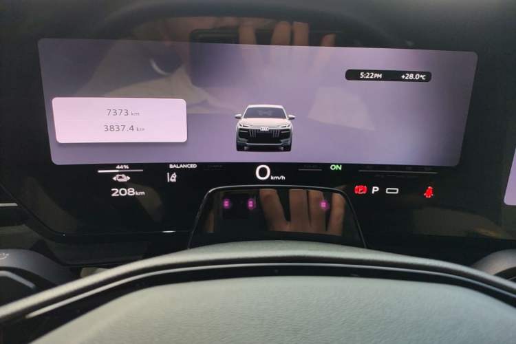 Used Audi Q6L e-tron 2026 First Launch Navigation Edition Instrument Cluster