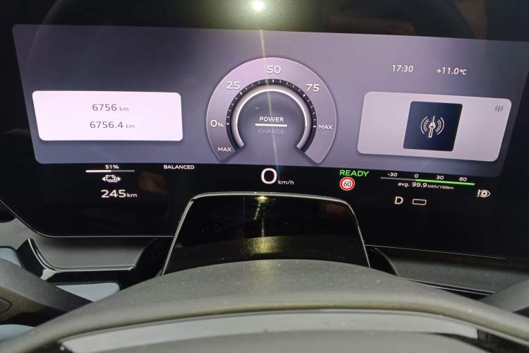 Used Audi Q6L e-tron 2026 First Launch Navigation Edition Instrument Cluster