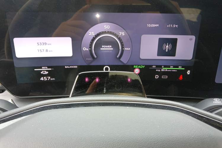 Used Audi Q6L e-tron 2026 First Launch Navigation Edition Instrument Cluster